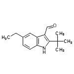 CAS#: 588670-11-5, 5-Ethyl-2-(2-Methyl-2-Propanyl)-1H-Indole-3-Carbaldehyde