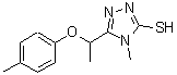 CAS#: 588673-44-3, 4-Methyl-5-[1-(4-Methylphenoxy)Ethyl]-4H-1,2,4-Triazole-3-Thiol