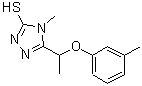 CAS#: 588673-54-5, 4-Methyl-5-[1-(3-Methylphenoxy)Ethyl]-4H-1,2,4-Triazole-3-Thiol