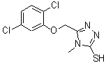 CAS#: 588674-33-3, 5-[(2,5-Dichlorophenoxy)Methyl]-4-Methyl-4H-1,2,4-Triazole-3-Thiol