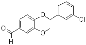 CAS#: 588678-16-4, 4-[(3-Chlorobenzyl)Oxy]-3-Methoxybenzaldehyde