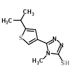 CAS#: 588687-48-3, 5-(5-Isopropyl-3-Thienyl)-4-Methyl-4H-1,2,4-Triazole-3-Thiol