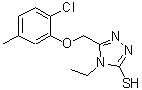 CAS 登录号：588692-13-1， 5-[(2-氯-5-甲基苯氧基)甲基]-4-乙基-4H-1,2,4-三唑-3-硫醇