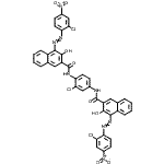CAS#: 58872-62-1, N,N'-(2-Chloro-1,4-Phenylene)Bis{4-[(2-Chloro-4-Nitrophenyl)Diazenyl]-3-Hydroxy-2-Naphthamide}