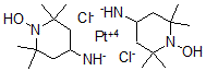 CAS 登录号：58926-94-6， (SP-4-2)-二(4-氨基-2,2,6,6-四甲基-1-哌啶基氧基-N4)二氯铂