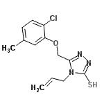 CAS#: 590353-81-4, 4-Allyl-5-[(2-Chloro-5-Methylphenoxy)Methyl]-4H-1,2,4-Triazole-3-Thiol