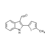 CAS#: 590390-89-9, 2-(5-Methyl-2-Thienyl)-1H-Indole-3-Carbaldehyde