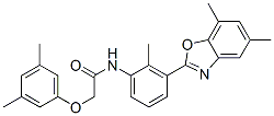 CAS#: 590395-77-0, N-[3-(5,7-Dimethyl-2-Benzoxazolyl)-2-Methylphenyl]-2-(3,5-Dimethylphenoxy)-Acetamide