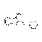 CAS#: 59066-63-6, 1-Methyl-2-[(E)-2-Phenylvinyl]-1H-Benzimidazole