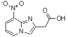 CAS 登录号：59128-17-5， (8-硝基咪唑并[1,2-a]吡啶-2-基)乙酸
