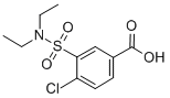 CAS 登录号：59210-68-3， 4-氯-3-二乙基氨基磺酰基-苯甲酸