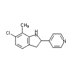 CAS#: 593233-51-3, 6-Chloro-7-Methyl-2-(4-Pyridinyl)Indoline