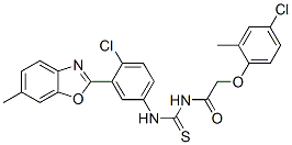 CAS#: 593238-44-9, N-[[[4-Chloro-3-(6-Methyl-2-Benzoxazolyl)Phenyl]Amino]Thioxomethyl]-2-(4-Chloro-2-Methylphenoxy)-Acetamide