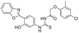 CAS#: 593238-75-6, N-[[[4-(2-Benzoxazolyl)-3-Hydroxyphenyl]Amino]Thioxomethyl]-2-(4-Chloro-2-Methylphenoxy)-Acetamide
