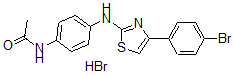 CAS 登录号：5935-78-4， N-[4-[[4-(4-溴苯基)噻唑-2-基]氨基]苯基]乙酰胺氢溴酸盐