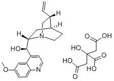 CAS 登录号：5936-12-9， 奎宁柠檬酸盐