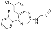 CAS#: 59467-62-8, 7-Chloro-5-(2-Fluorophenyl)-2-(N-Nitrosomethylamino)-3H-1,4-Benzodiazepine