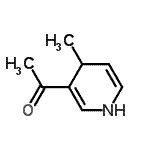 CAS 登录号：594813-03-3， 1-(4-甲基-1,4-二氢-3-吡啶基)乙酮