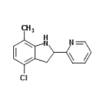 CAS#: 594820-93-6, 4-Chloro-7-Methyl-2-(2-Pyridinyl)Indoline