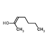 CAS 登录号：59557-04-9， (2E)-2-庚烯-2-醇