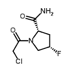 CAS 登录号：596817-05-9， (4S)-1-(氯乙酰基)-4-氟-L-脯氨酰胺