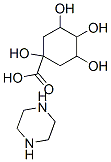 CAS 登录号:59766-07-3, 哌嗪 1,3,4,5-四羟基环己烷-1-羧酸盐