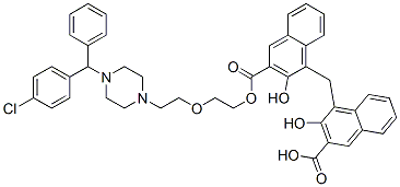 CAS 登录号：5978-92-7， 羟嗪巴莫酸酯