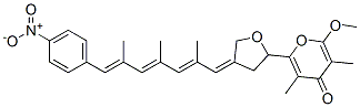 CAS#: 59795-94-7, (+)-2-Methoxy-3,5-Dimethyl-6-[Tetrahydro-4-[(1Z,2E,4E,6E)-2,4,6-Trimethyl-7-(4-Nitrophenyl)-2,4,6-Heptatrienylidene]Furan-2-Yl]-4H-Pyran-4-One