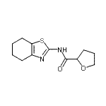 CAS#: 600160-04-1, N-(4,5,6,7-Tetrahydro-1,3-benzothiazol-2-yl)tetrahydro-2-furancarboxamide