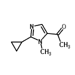 CAS#: 600638-77-5, 1-(2-Cyclopropyl-1-methyl-1H-imidazol-5-yl)ethanone