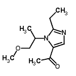 CAS#: 600699-63-6, 1-[2-Ethyl-1-(1-methoxy-2-propanyl)-1H-imidazol-5-yl]ethanone