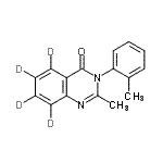 CAS#: 60124-85-8, 2-Methyl-3-(2-Methylphenyl)-4(3H)-(<Sup>2</Sup>H<Sub>4</Sub>)Quinazolinone