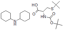 CAS 登录号：60143-30-8， N-[(1,1-二甲基乙氧基)羰基]-S-叔丁基-L-半胱氨酸 N-环己基环己胺盐 (1:1)