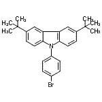 CAS 登录号：601454-33-5， 9-(4-溴苯基)-3,6-二(2-甲基-2-丙基)-9H-咔唑