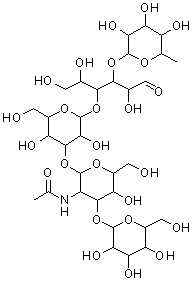 CAS 登录号：60254-64-0， 6-脱氧己糖吡喃糖苷-(1->3)-[己糖吡喃糖苷-(1->3)-2-乙酰氨基-2-脱氧己糖吡喃糖苷-(1->3)己糖吡喃糖苷-(1->4)]己糖