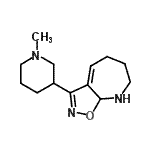 CAS#: 603066-98-4, 3-(1-Methyl-3-piperidinyl)-6,7,8,8a-tetrahydro-5H-[1,2]oxazolo[5,4-b]azepine