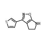 CAS#: 603068-09-3, 3-(3-Thienyl)-5,6-dihydro-4H-pyrrolo[3,2-d][1,2]oxazole