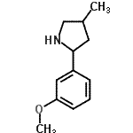 CAS#: 603068-28-6, 2-(3-Methoxyphenyl)-4-methylpyrrolidine