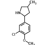 CAS#: 603068-57-1, 2-(3-Chloro-4-methoxyphenyl)-4-methylpyrrolidine
