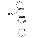 CAS#: 603074-76-6, N-Methyl-N-[5-(4-pyridinyl)-1,3,4-thiadiazol-2-yl]propanamide