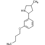 CAS 登录号：603089-76-5， 2-(3-丁氧基苯基)-4-甲基吡咯烷