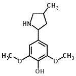 CAS#: 603090-19-3, 2,6-Dimethoxy-4-(4-methyl-2-pyrrolidinyl)phenol