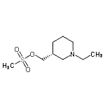 CAS 登录号：603150-65-8， [(3R)-1-乙基-3-哌啶基]甲基甲烷磺酸酯