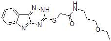 CAS#: 603945-98-8, N-(3-Ethoxypropyl)-2-(2H-1,2,4-Triazino[5,6-b]Indol-3-Ylthio)-Acetamide
