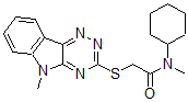 CAS#: 603946-11-8, N-Cyclohexyl-N-Methyl-2-[(5-Methyl-5H-1,2,4-Triazino[5,6-b]Indol-3-Yl)Thio]-Acetamide