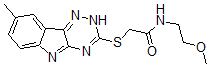 CAS#: 603946-30-1, N-(2-Methoxyethyl)-2-[(8-Methyl-2H-1,2,4-Triazino[5,6-b]Indol-3-Yl)Thio]-Acetamide