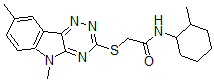 CAS 登录号：603946-46-9， 2-[(5,8-二甲基-5H-1,2,4-三嗪并[5,6-b]吲哚-3-基)硫代]-N-(2-甲基环己基)-乙酰胺