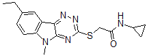 CAS#: 603946-77-6, N-Cyclopropyl-2-[(8-Ethyl-5-Methyl-5H-1,2,4-Triazino[5,6-b]Indol-3-Yl)Thio]-Acetamide