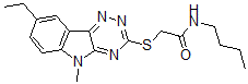 CAS#: 603946-79-8, N-Butyl-2-[(8-Ethyl-5-Methyl-5H-1,2,4-Triazino[5,6-b]Indol-3-Yl)Thio]-Acetamide