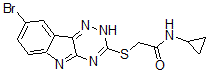 CAS#: 603946-95-8, 2-[(8-Bromo-2H-1,2,4-Triazino[5,6-b]Indol-3-Yl)Thio]-N-Cyclopropyl-Acetamide